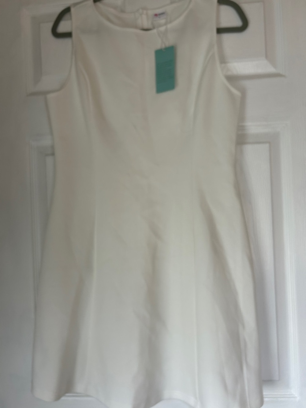 SHEIN White Sleeveless Mini A-Line Dress
